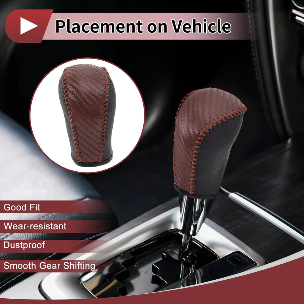 Gear Shift Knob Cover Replacement for Subaru Forester (2006–2012) Brown
