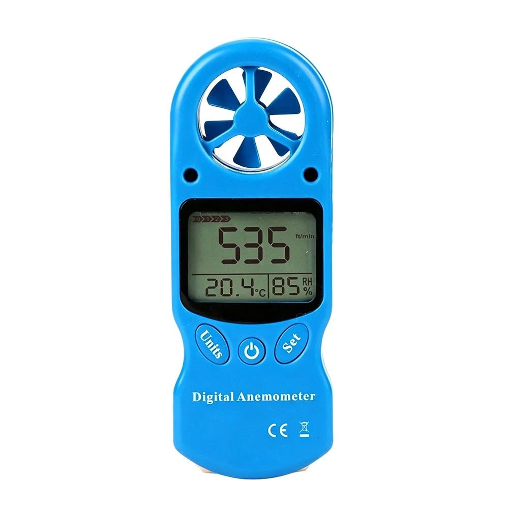 Digital Anemometer for Camping Trips - Max Min Avg Recording Data Hold