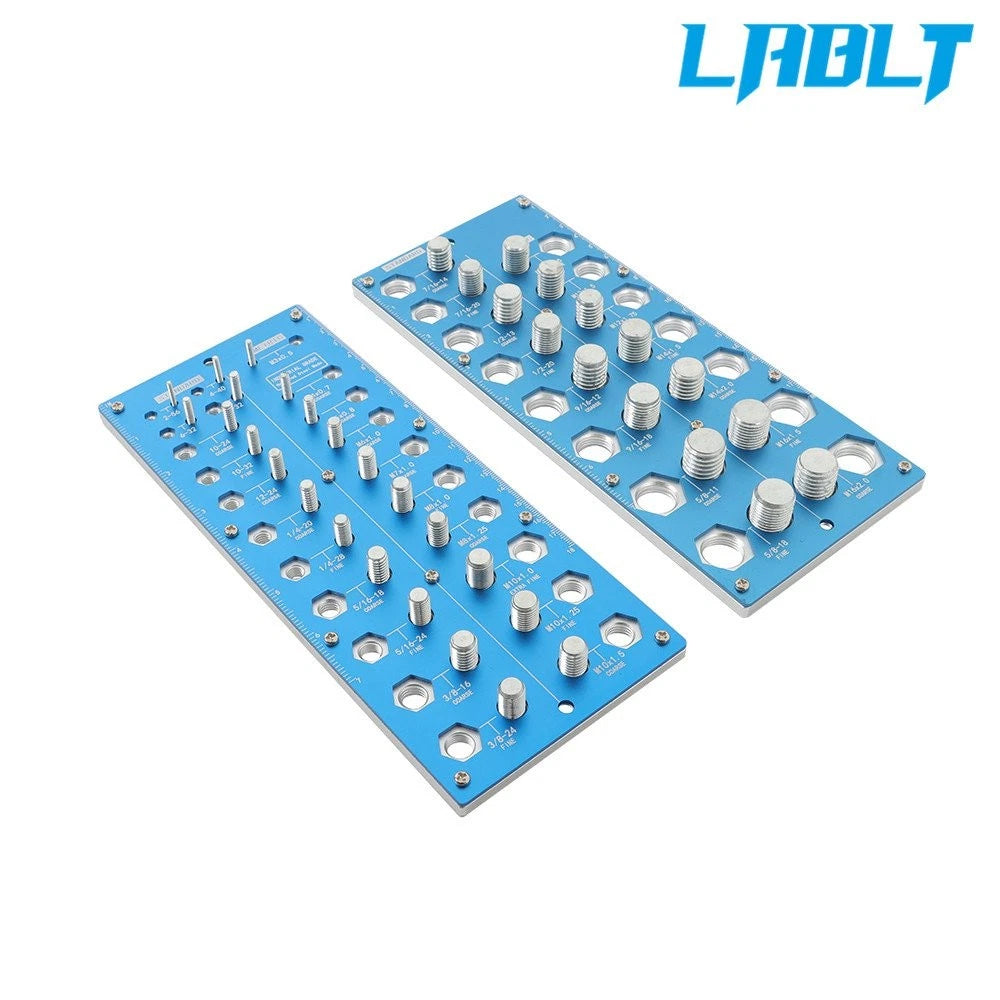 Durable Nut and Bolt Thread Checker for Universal Use (21 Inch, 17 Metric)