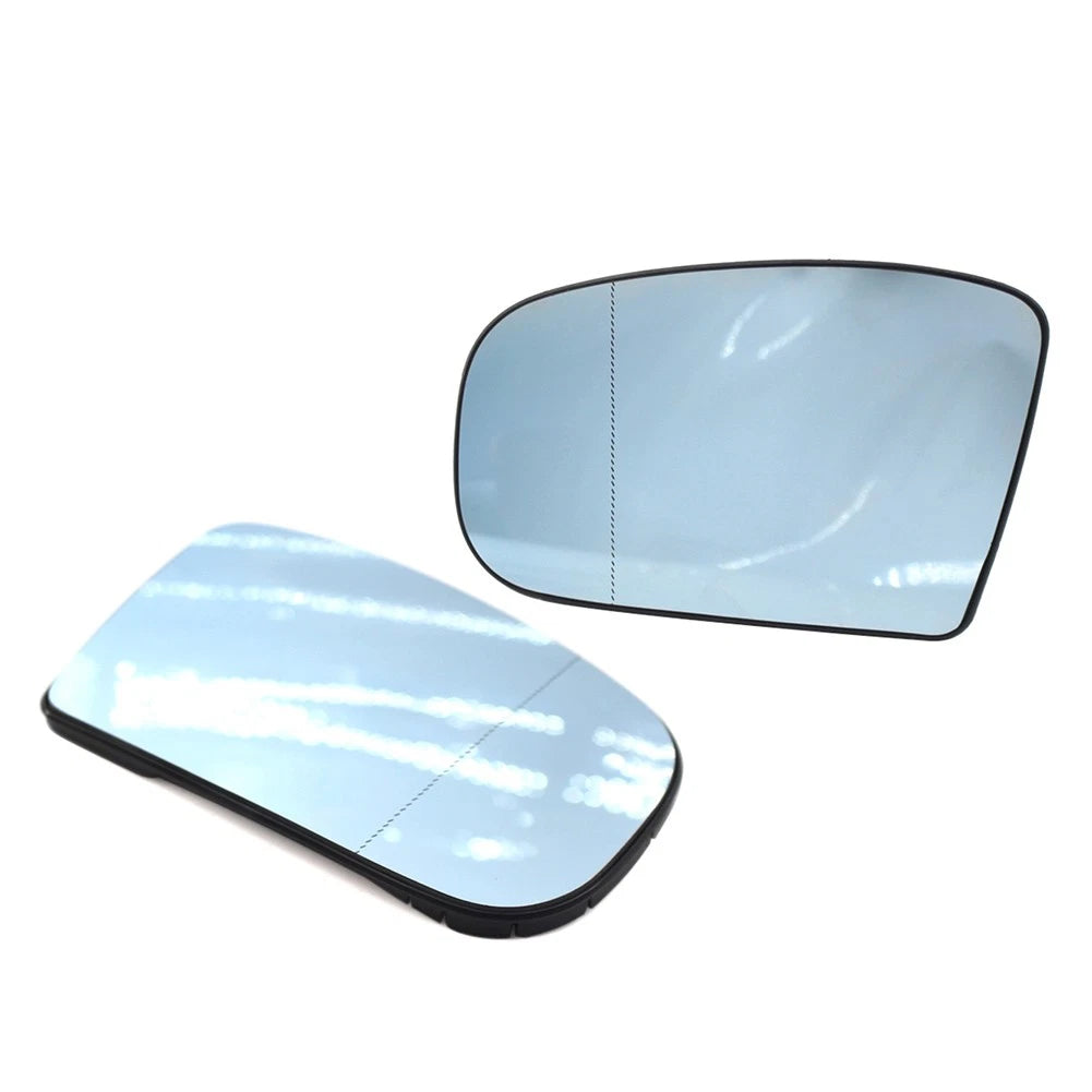 1 Pair Heated Side Mirror Glass with Plate for Benz S CL Class (2000–2006)