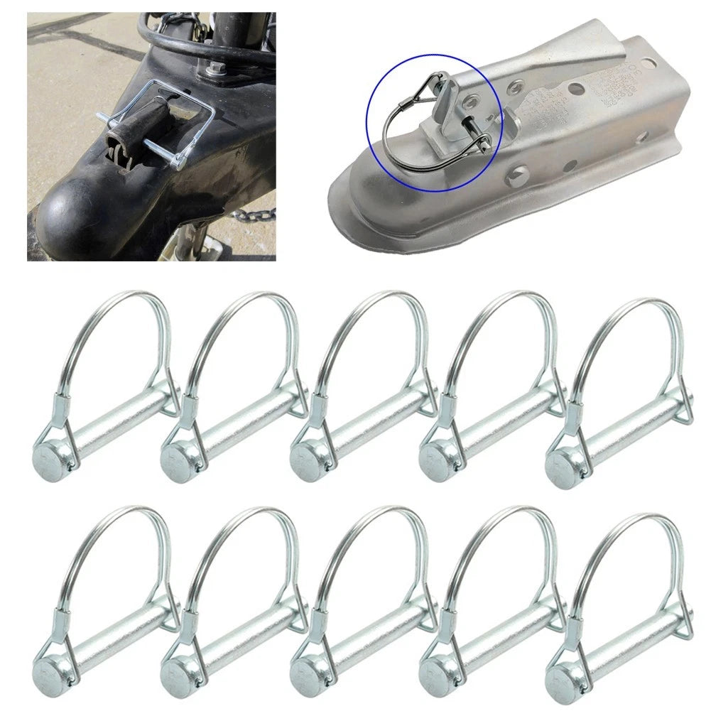 10x Trailer Coupler Safety Pin Lock for Trailer (Universal)