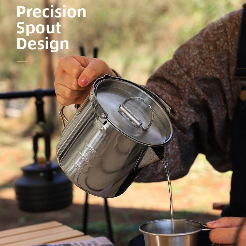 Stainless Steel Camping Kettle for Coffee (430)