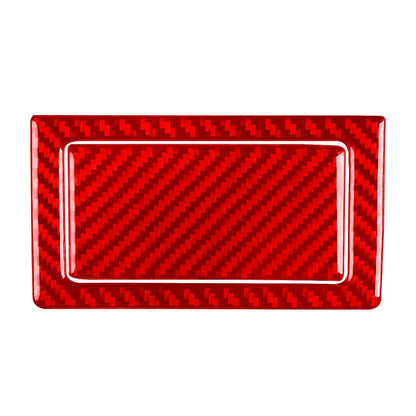Carbon Fiber Red Rear Storage Box Panel Cover Trim for BMW 3 Series E36 (1994–1996)