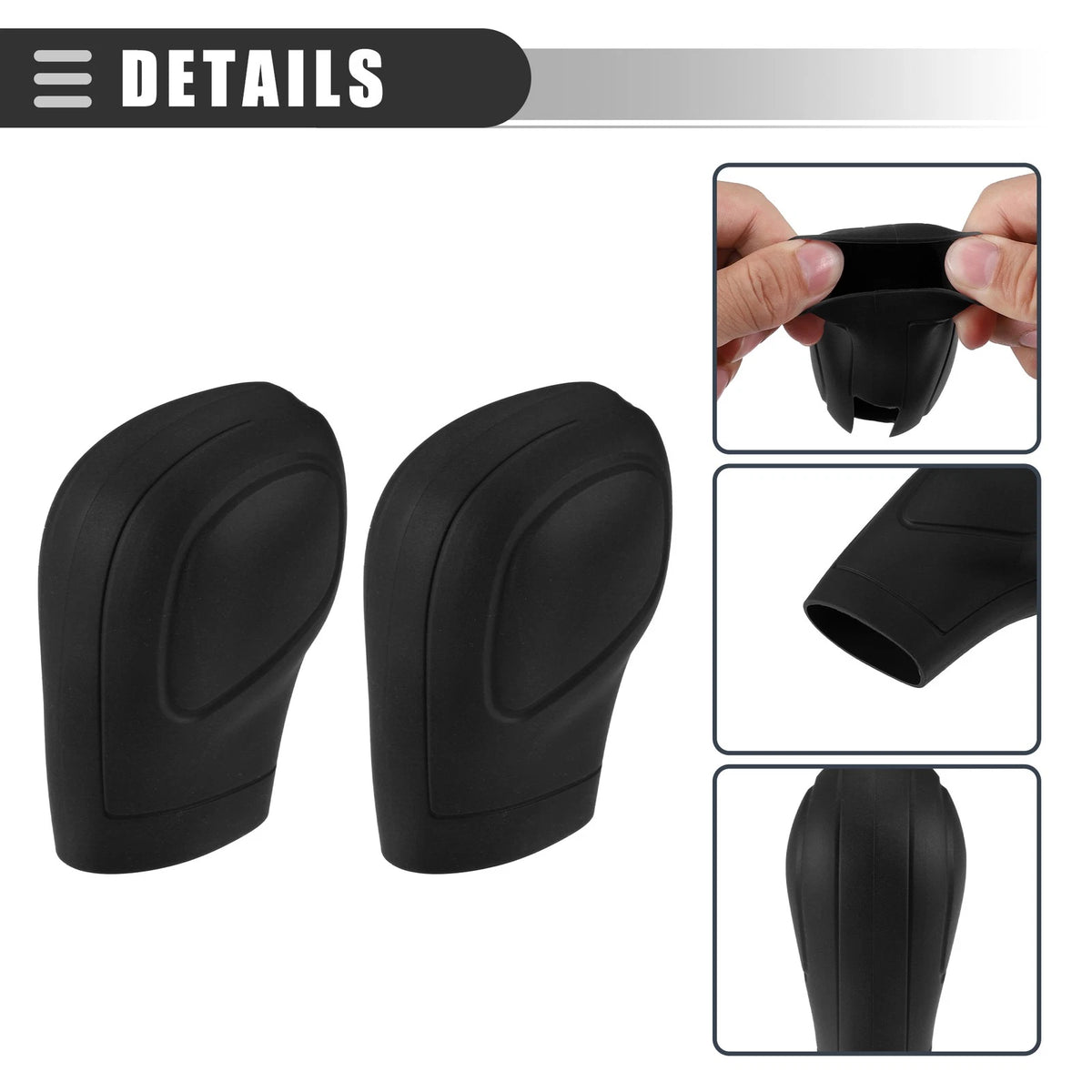 Set of 2 Silicone Gear Shift & Handbrake Covers for Universal Cars