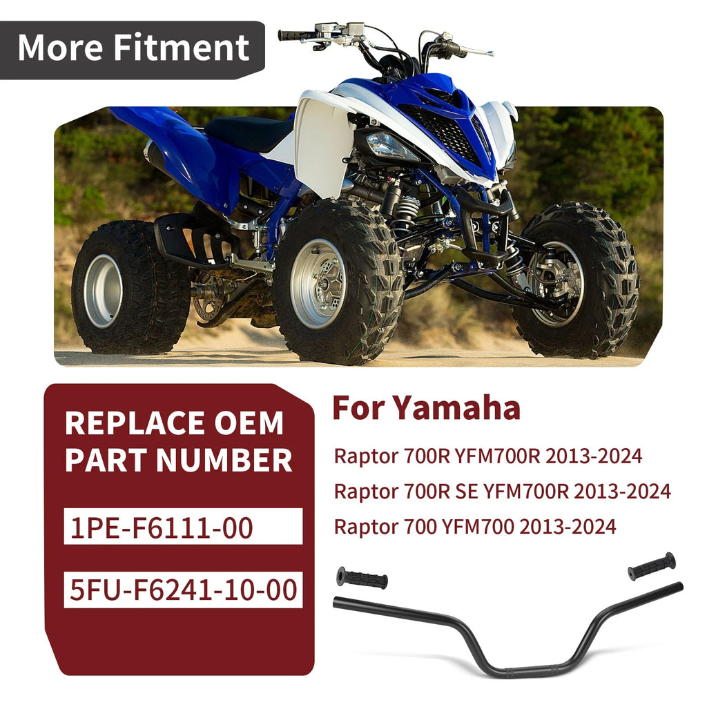Handlebar and Grips for Yamaha Raptor 700R SE YFM700R (2013–2024) #1PE-F6111-00-00