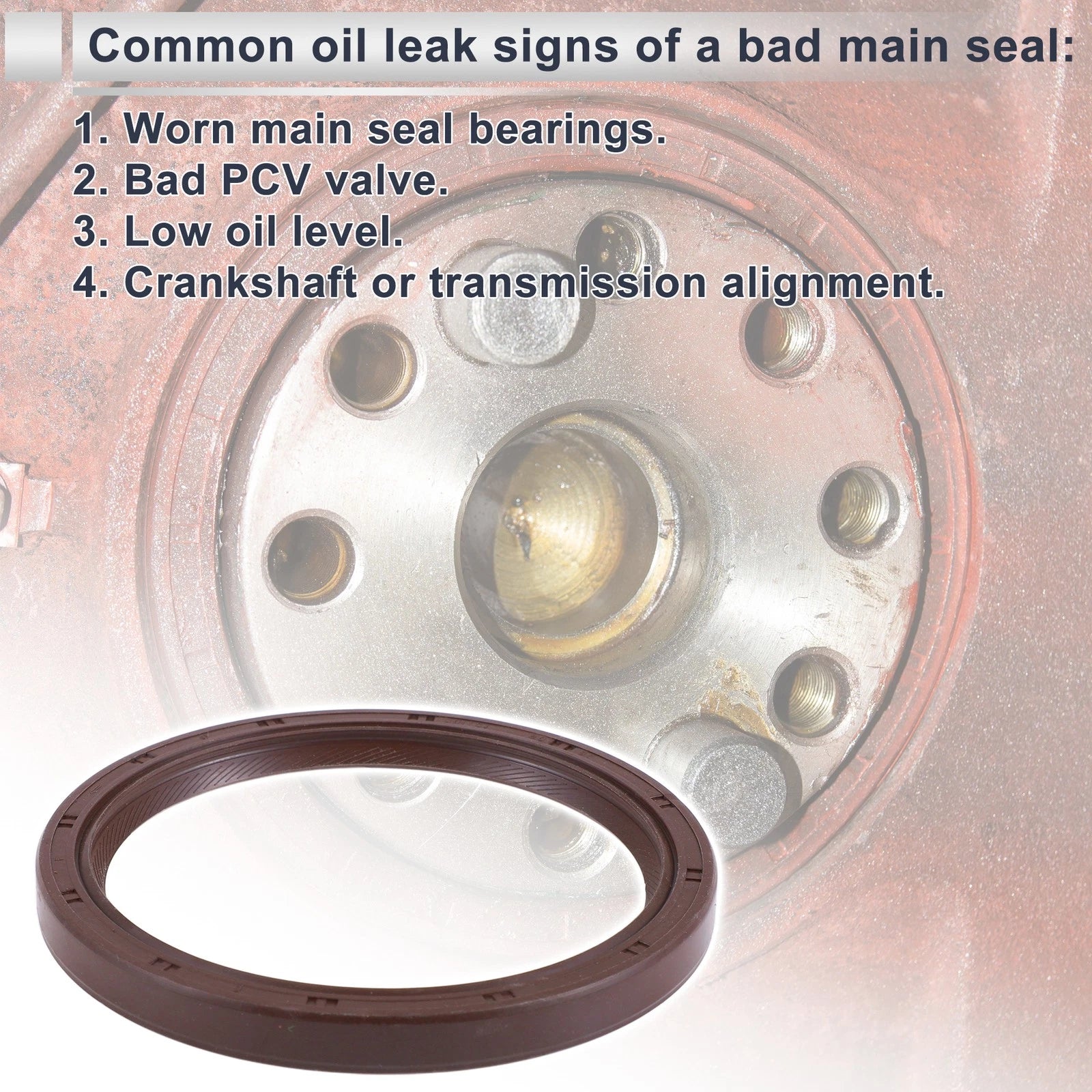 Rear Crankshaft Oil Seal for Hyundai H-1 1997–2007 Replacement