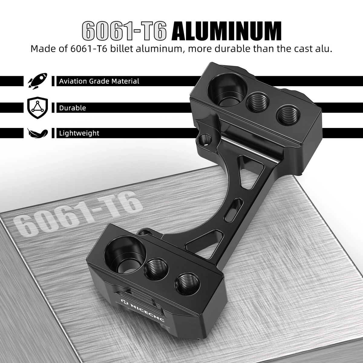 Handlebar Riser Steering Stabilizer Bracket for Husqvarna Norden 901 (2022–2023)