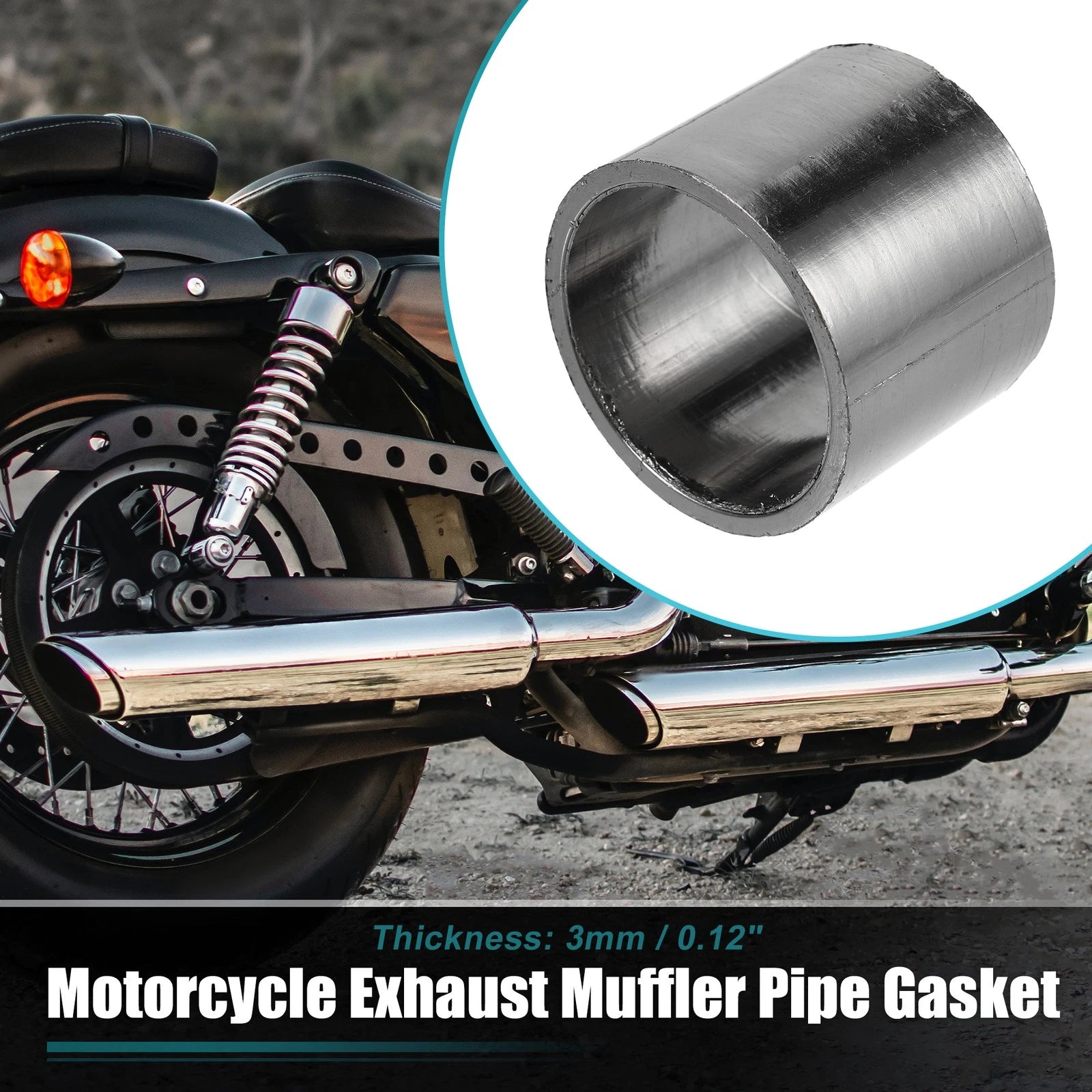 Exhaust Muffler Pipe Gasket for (35mm ID, 41mm OD)
