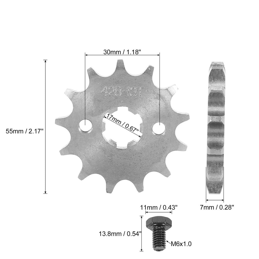 Front Engine Sprocket 13T 17mm for Motorcycle Dirt Bike (2010–2024)