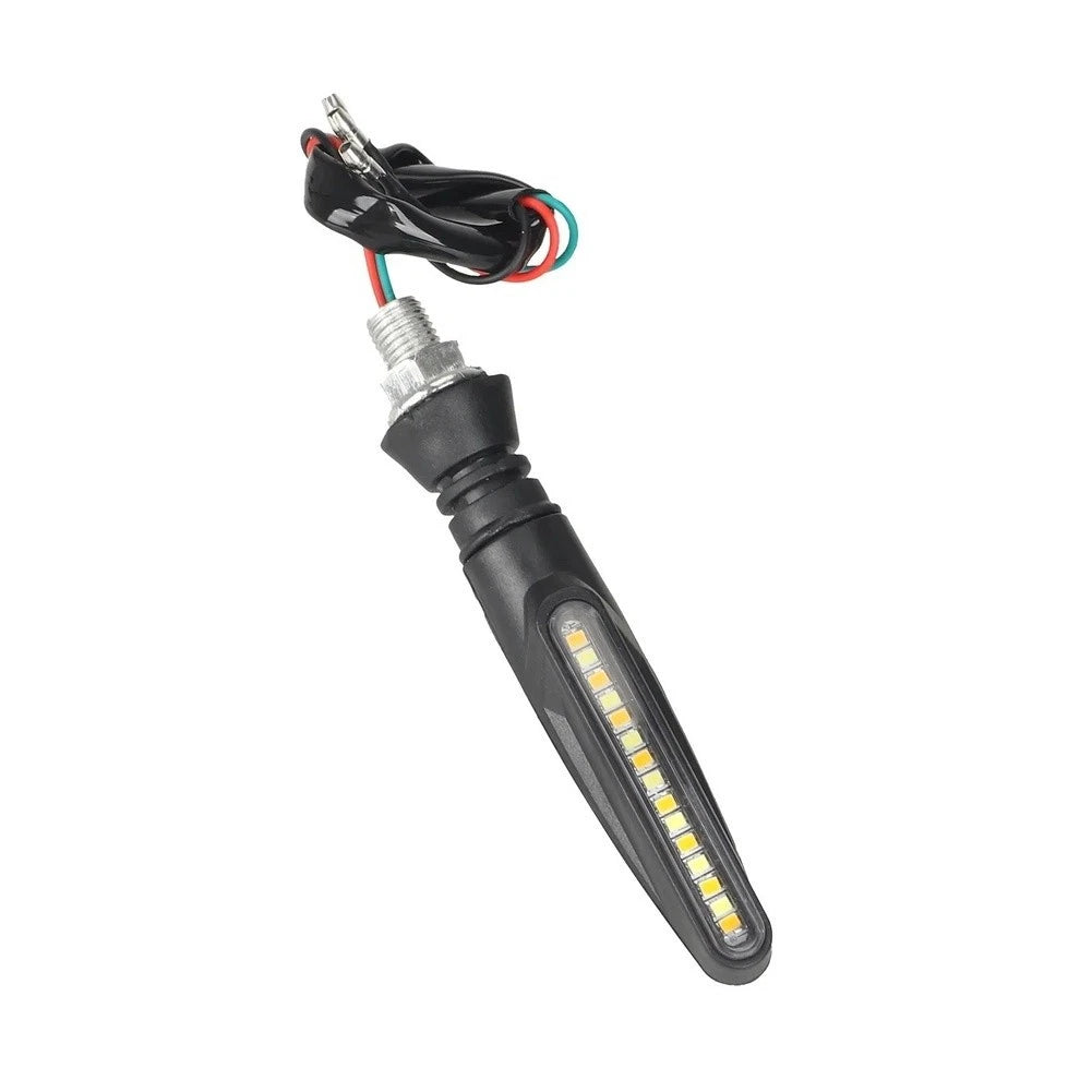 White Daytime Running Light Yellow Sequential Turn Signal Kit for Scooter