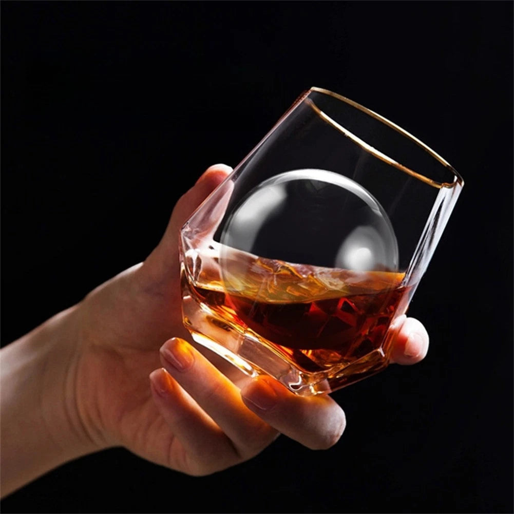 Large Clear Silicone Ice Ball Maker for Beverage Use