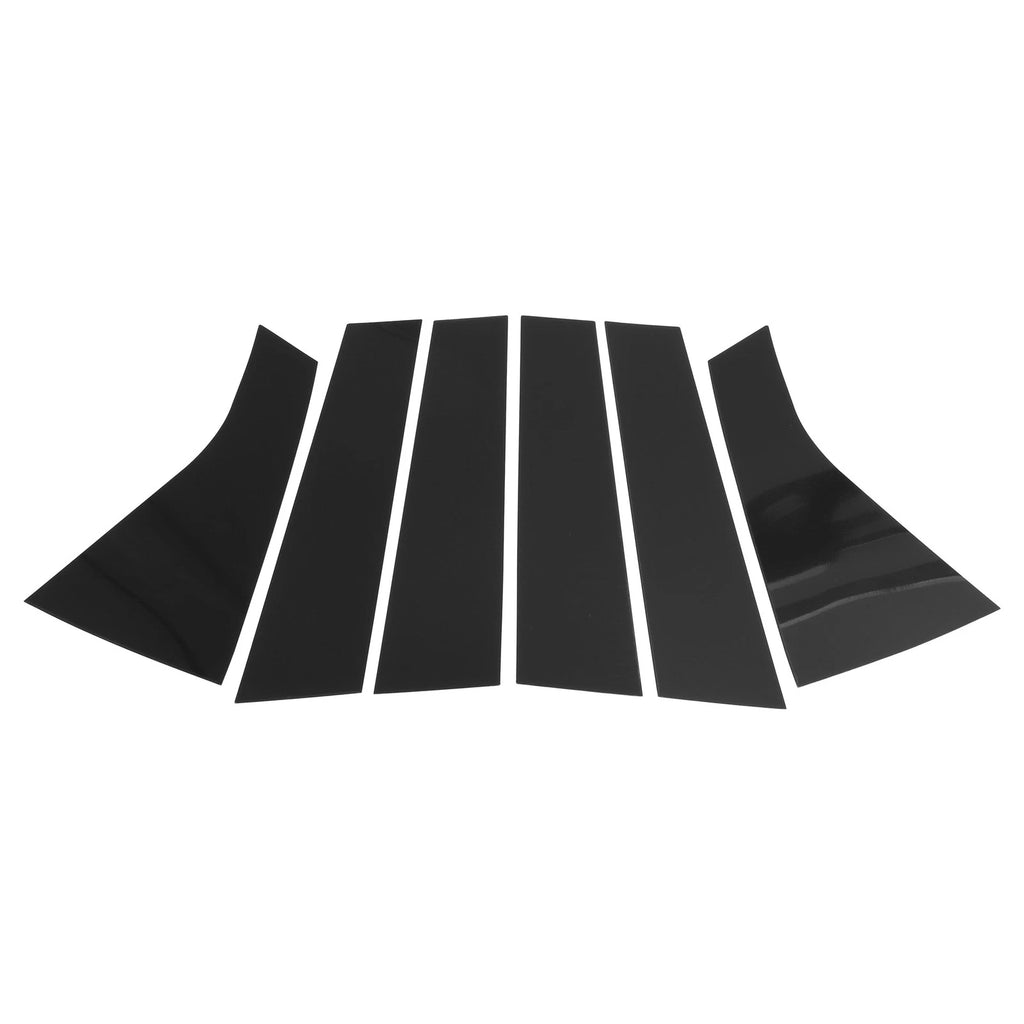 6 Pcs Pillar Window Trim Black Replacement for Chevy Blazer (2019–2022)