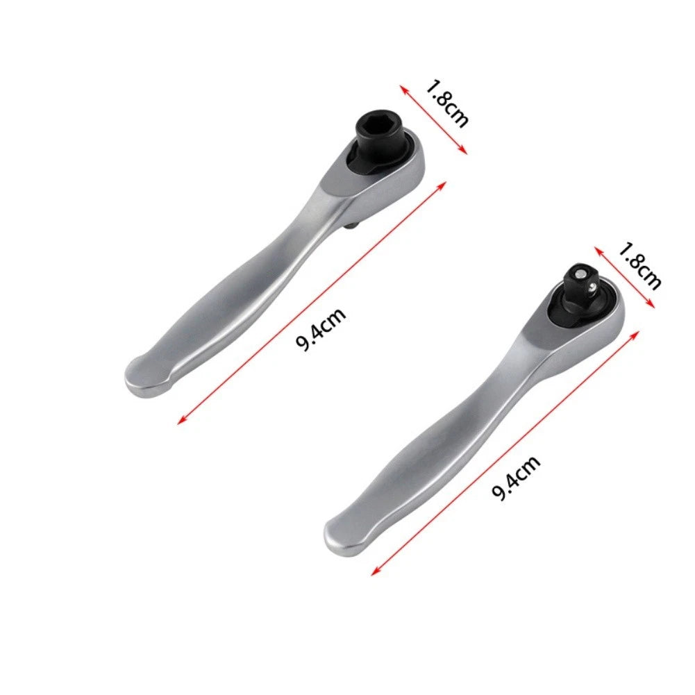 Set of 2 Ratchet Socket Wrenches for 14 Inch Square Head Quick Release