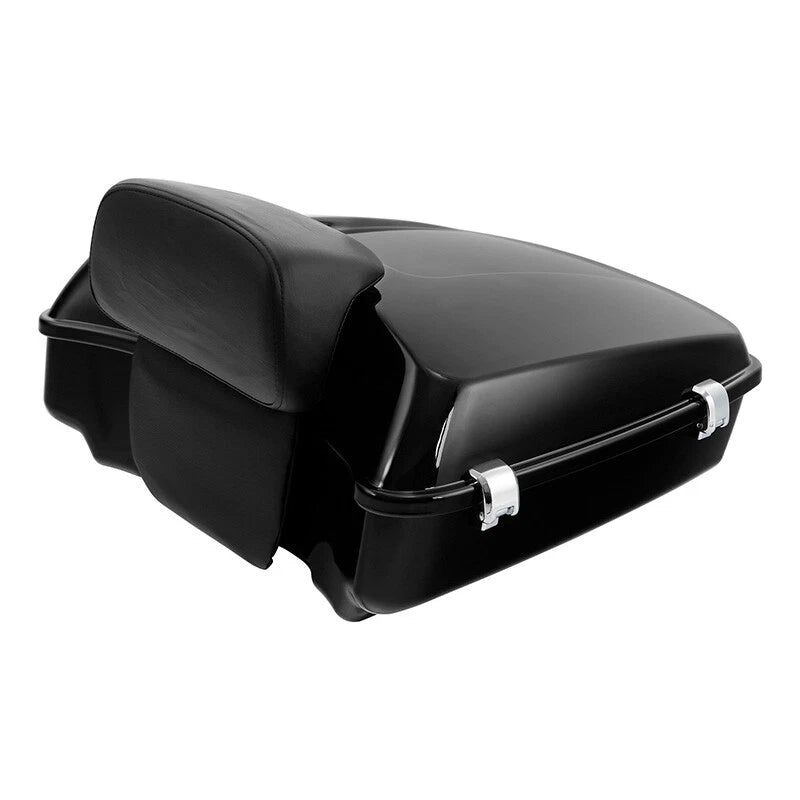 Chopped Trunk Backrest Chrome Mount for Harley Touring Road Glide (2009–2013)