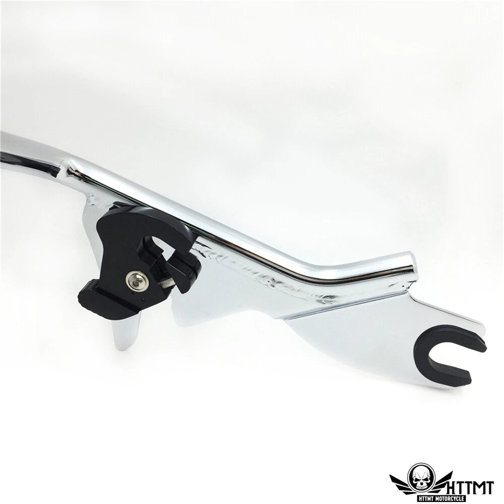 Chrome Backrest Sissy Bar Pad Docking for Harley Touring Road King (2014–2019)