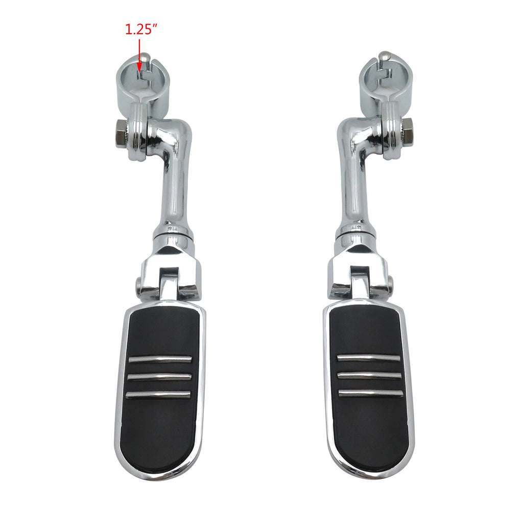Streamliner Footpegs for 1.25" Highway Engine Guard Crash Bar (Fits )