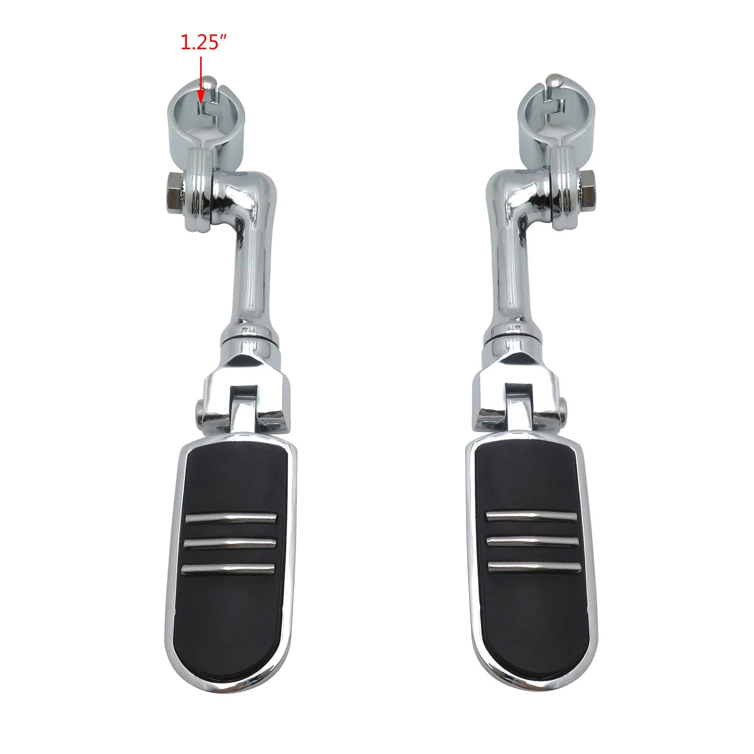 Streamliner Footpegs for 1.25" Highway Engine Guard Crash Bar (Fits )
