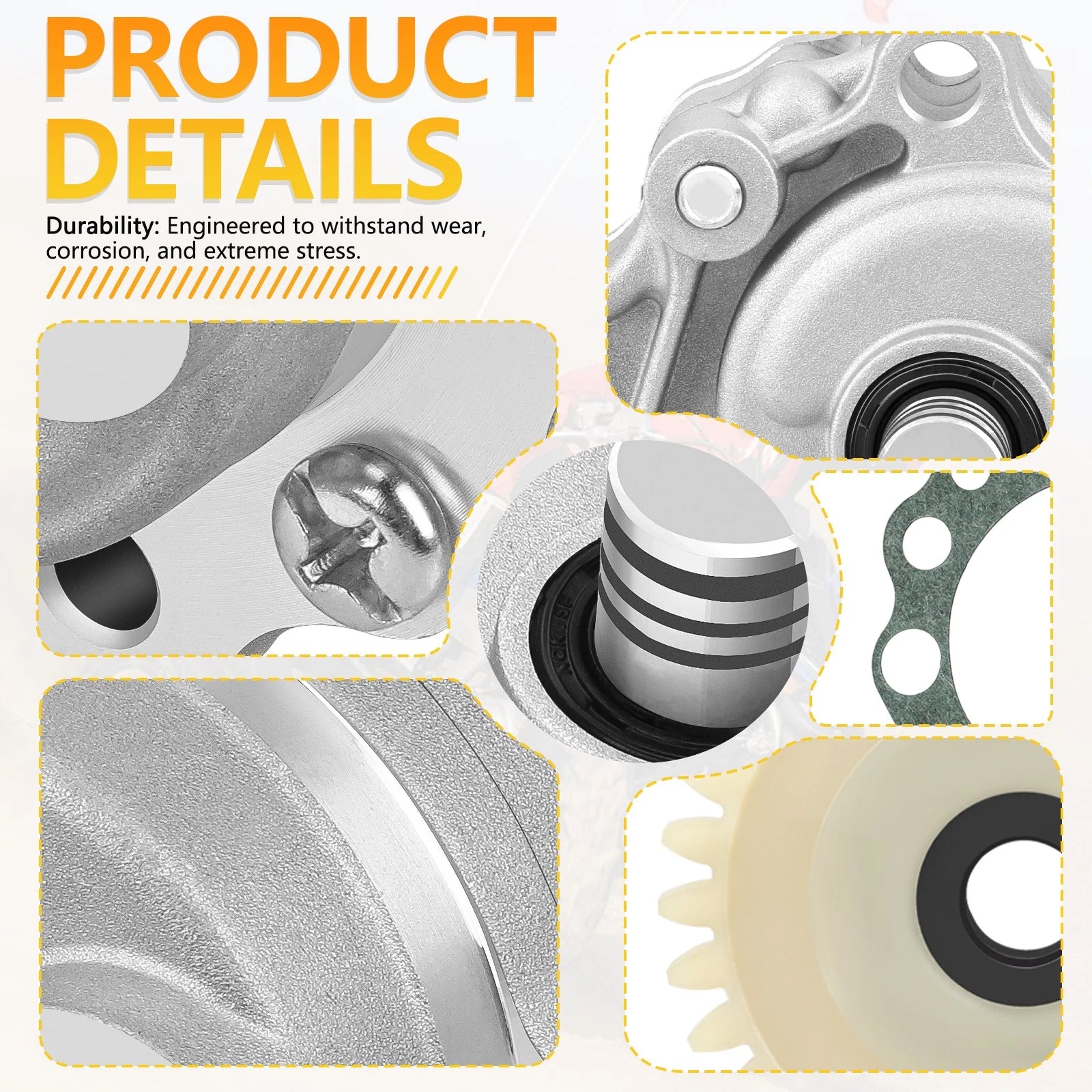 Oil Pump with Drive Gear Gasket for Yamaha Raptor 660R 700 700R (2001–2005)