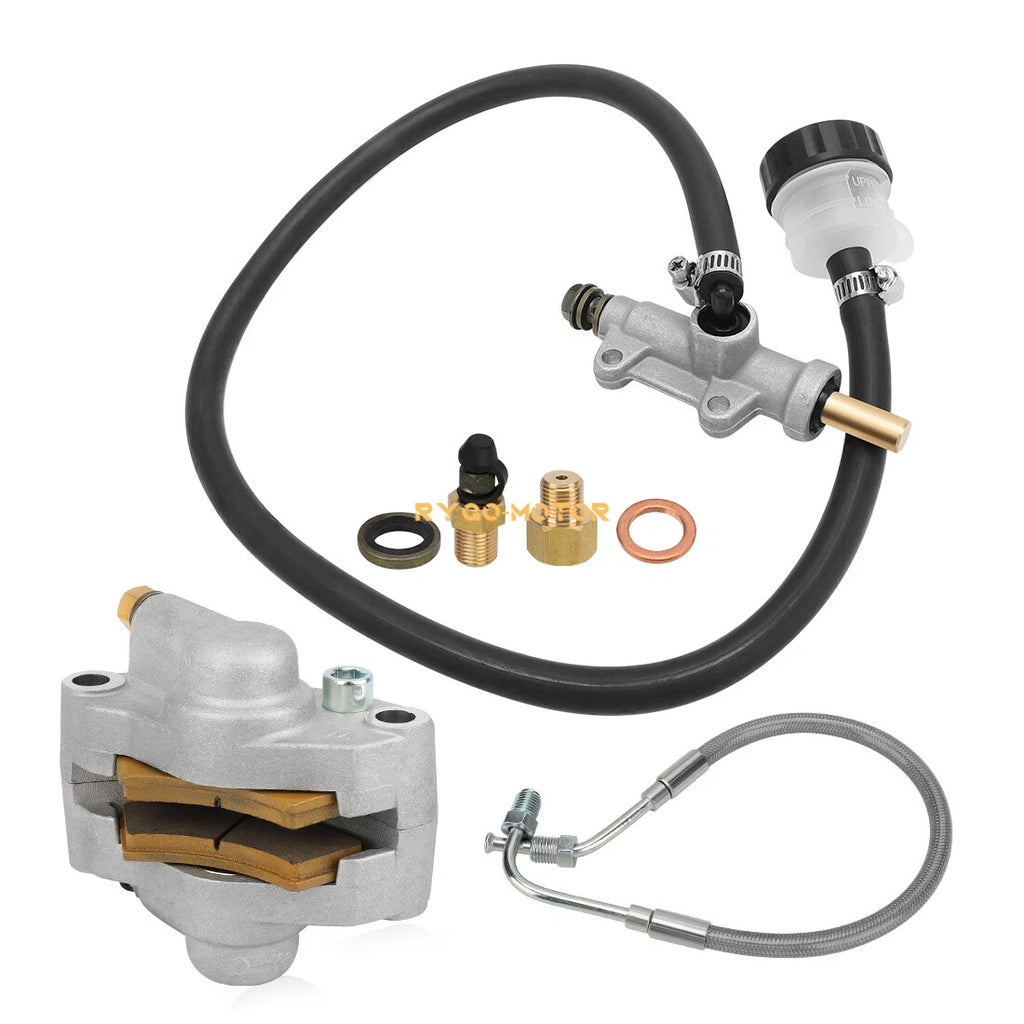 Rear Brake Caliper & Master Cylinder & Hose Line for Polaris Sportsman 400 500