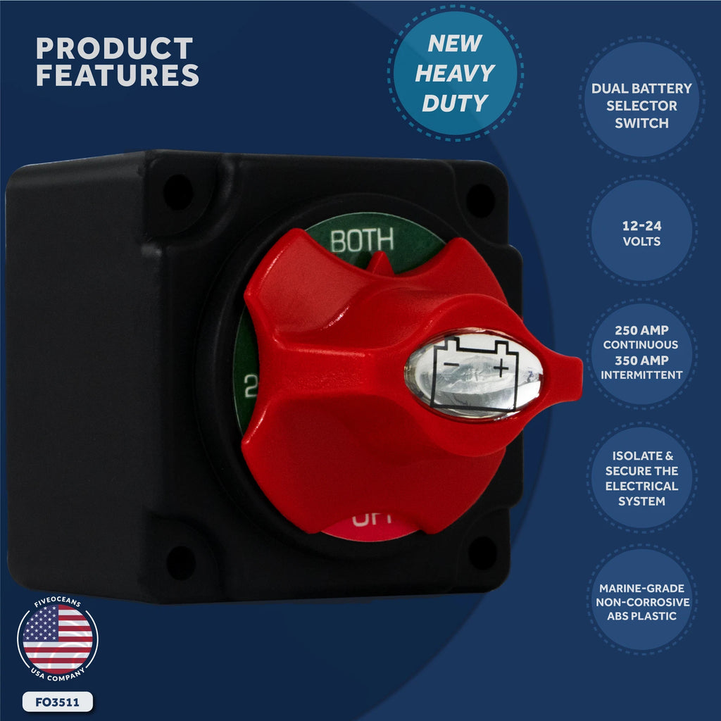 Dual Battery Disconnect Switch for Marine (FO3511)