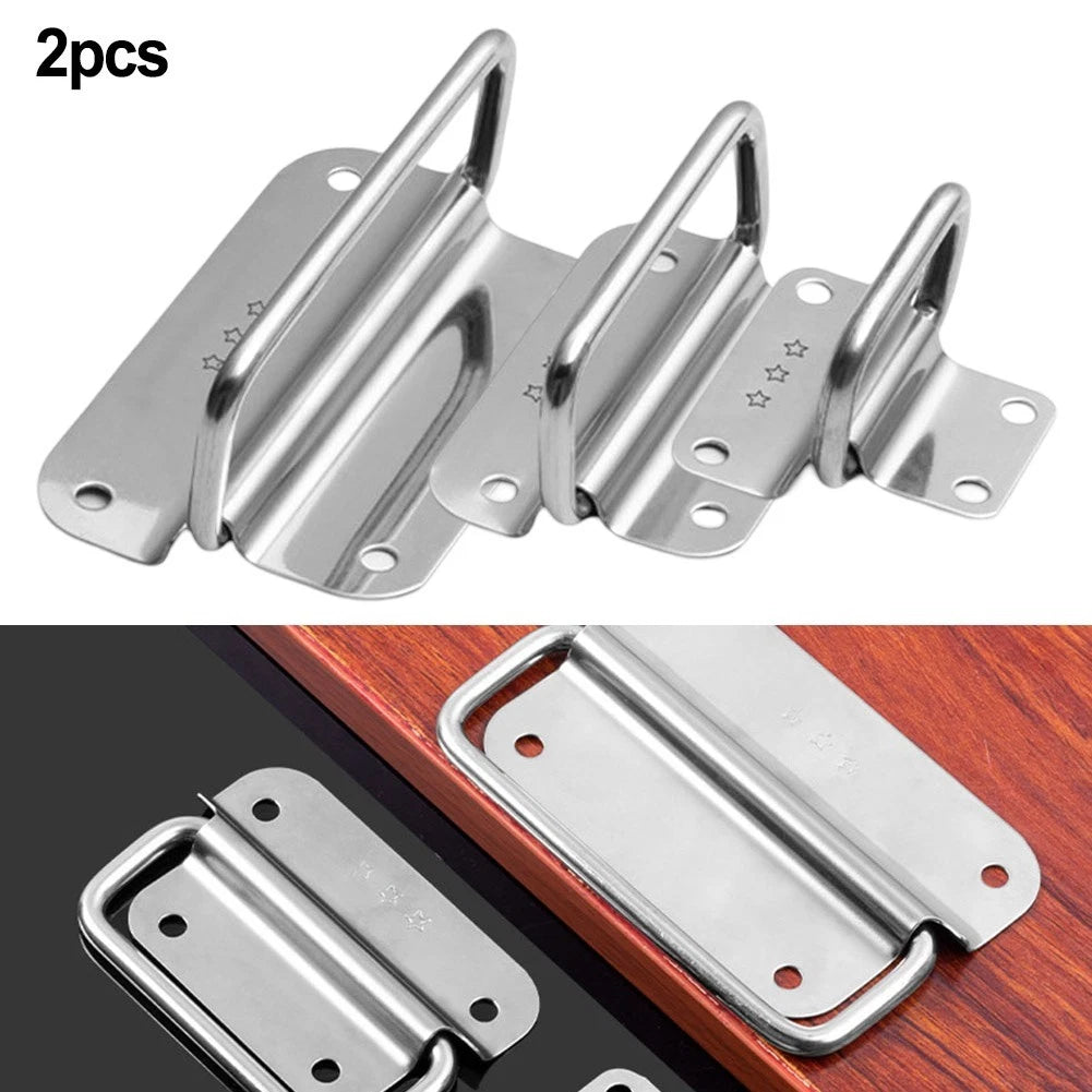 Stainless Steel Foldable Handle for Cabinets Drawers (Modern Design)