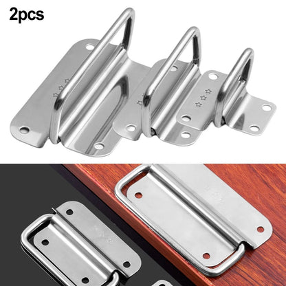 Stainless Steel Foldable Handle for Cabinets Drawers (Modern Design)