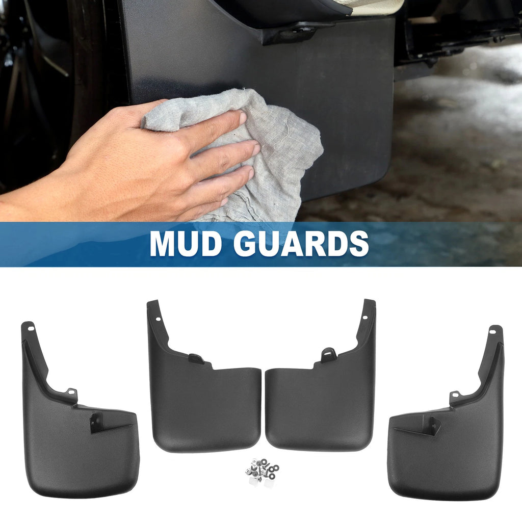 Front Rear Side Mud Flaps Splash Guards Replacement for Ford F-250 (2011–2016)