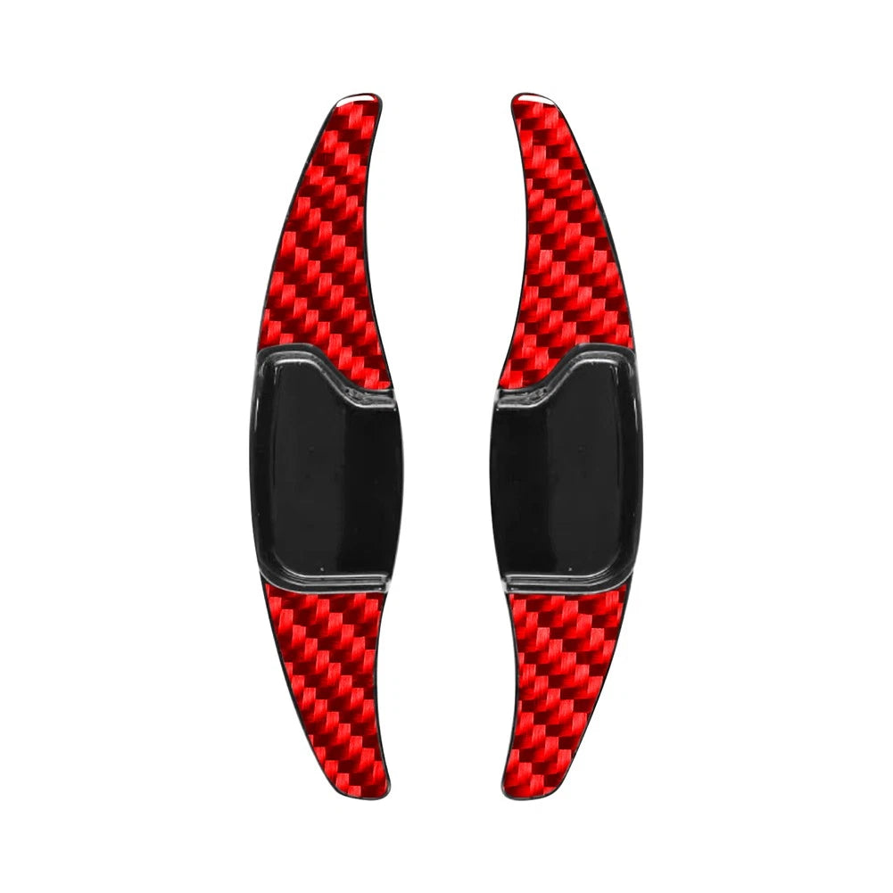 2X Red Steering Wheel Shift Paddle Extensions for Ford Mondeo Taurus Edge