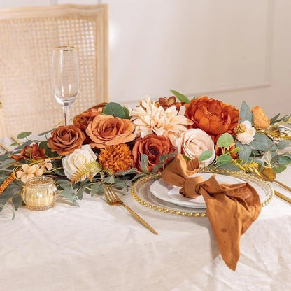 Set of 4 Silk Flowers for Wedding Arch - Artificial Roses