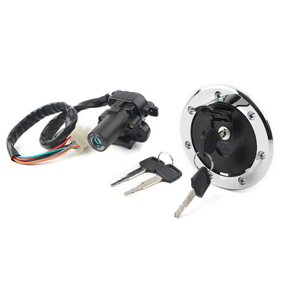 Fuel Gas Cap Ignition Switch Lock Set for Kawasaki Ninja ZX6R (2000–2002)
