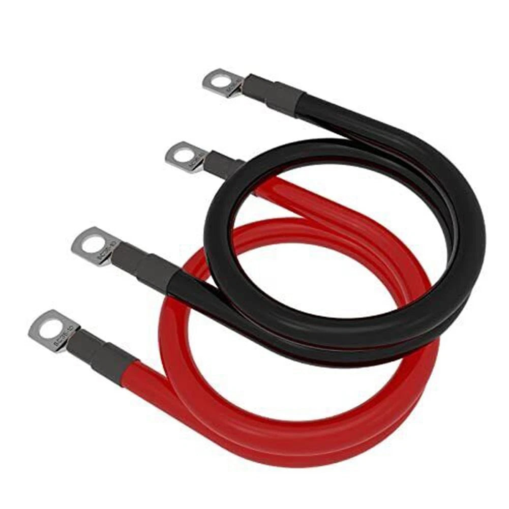 2X Heavy Duty Copper Wires 2AWG for Automotive Use (50cm)