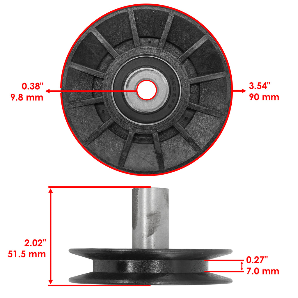 Idler Pulley Replacement for Husqvarna LTH2042 LTH126 LTH151 (2000–2010)