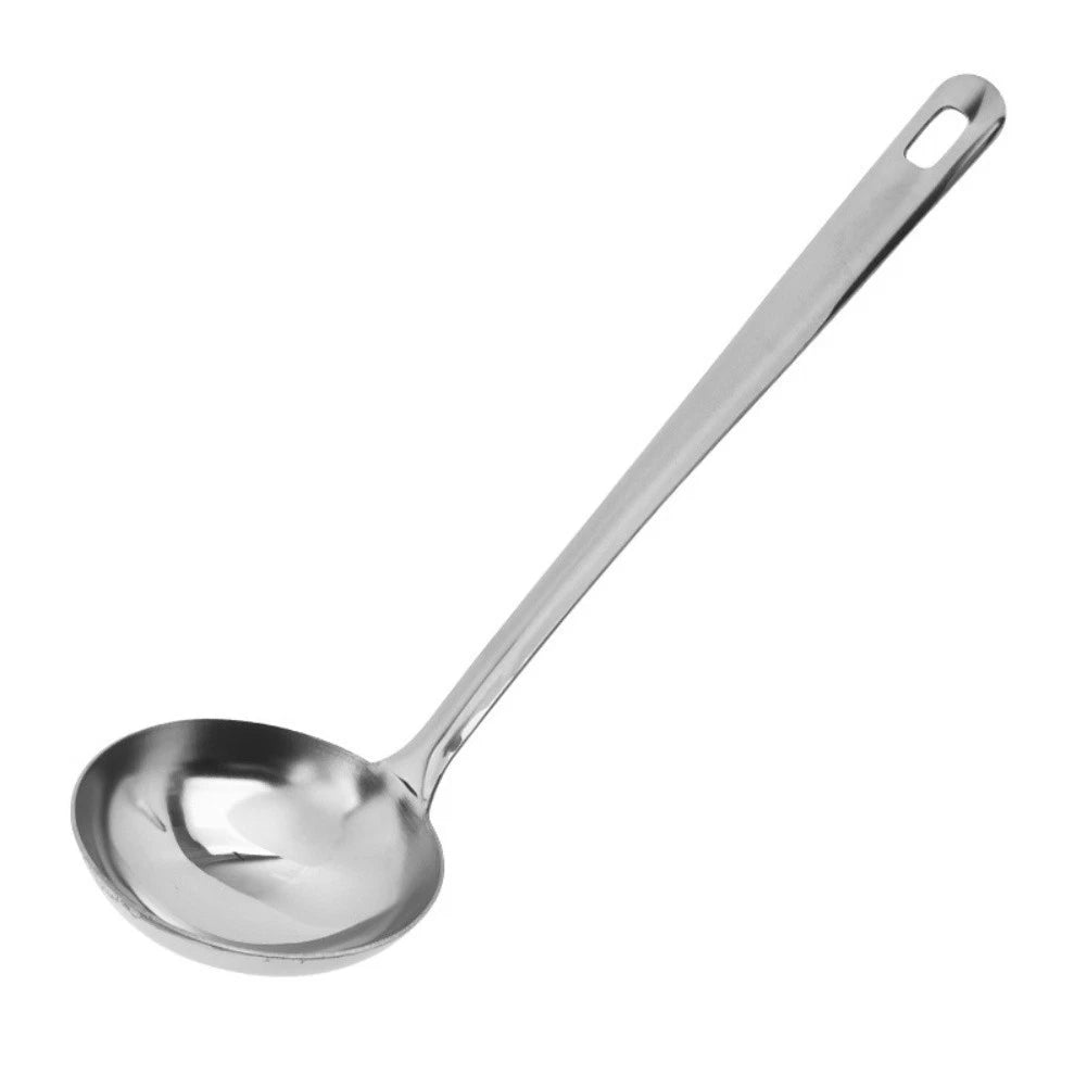 5 Piece Stainless Steel Spoon Set for Mixing Serving Straining