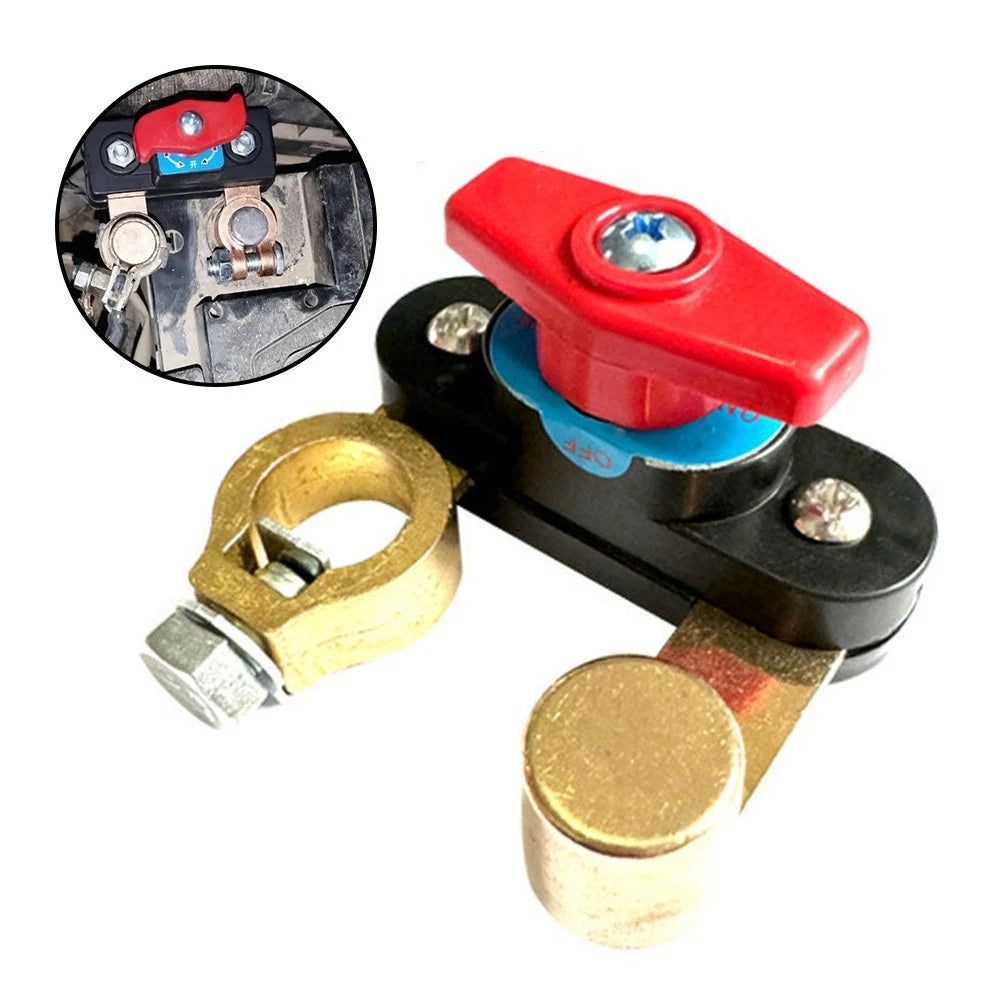 Negative Disconnect Switch for 12V 24V Vehicles (PC Housing, Copper Contacts)