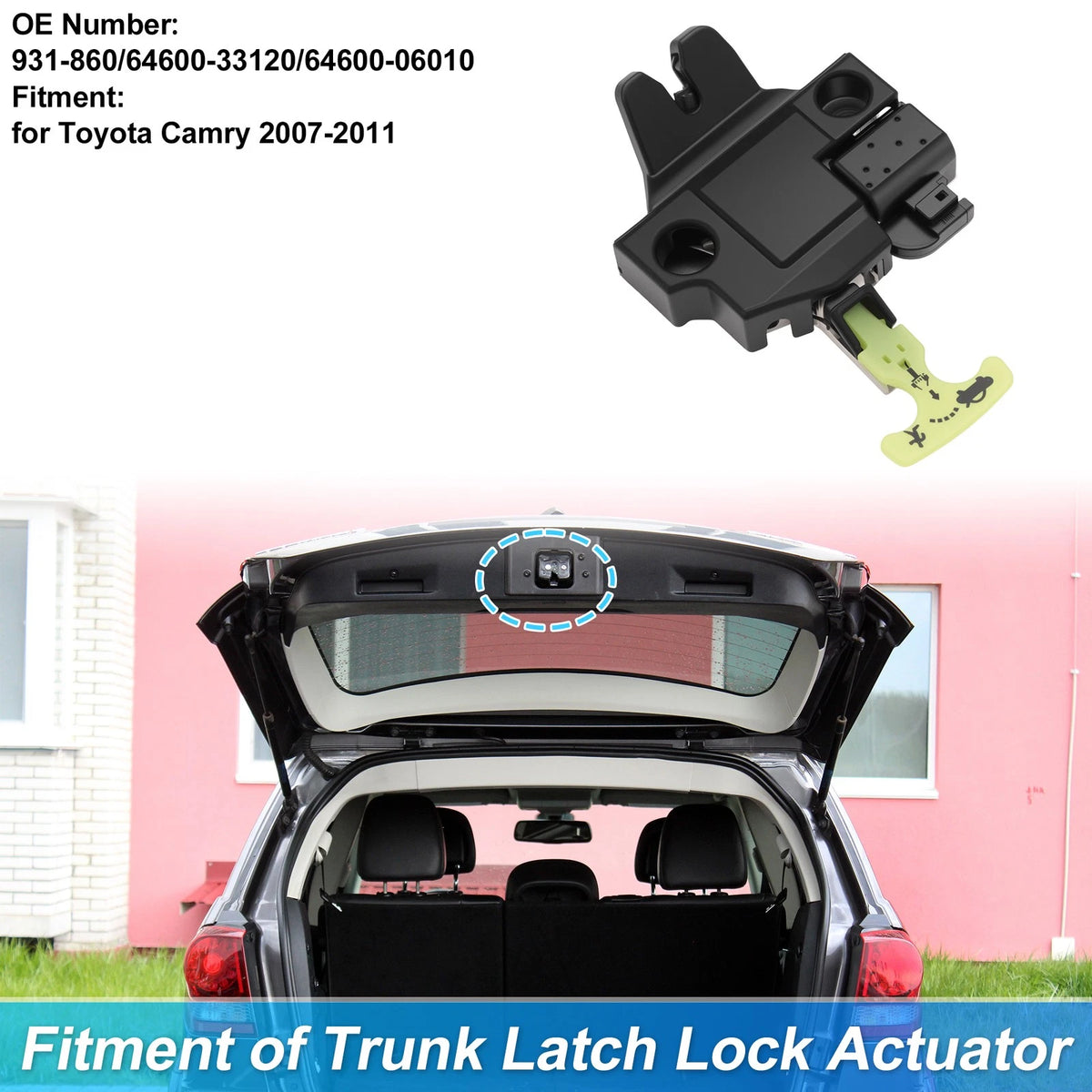 Rear Trunk Latch Lock Actuator for Toyota Camry (2007–2011) 3 Pins 931-860