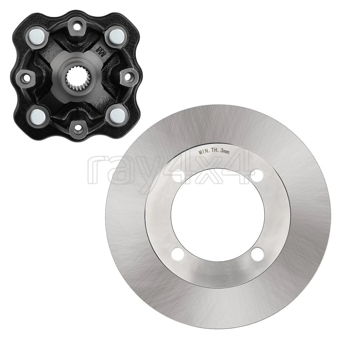 Front Wheel Hub w/ Rotor for Suzuki Vinson 500 (2002–2003) #54110-38F20