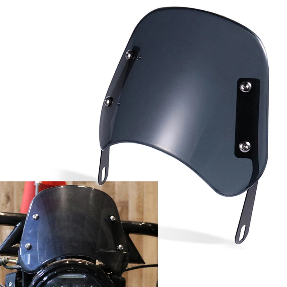 Universal Motorcycle Headlight Windshield for 5-7'' Round Headlamp