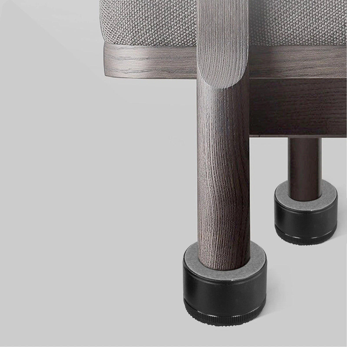 Set of 4 Aluminum Alloy Non Slip Bed Risers for Adjustable Applications