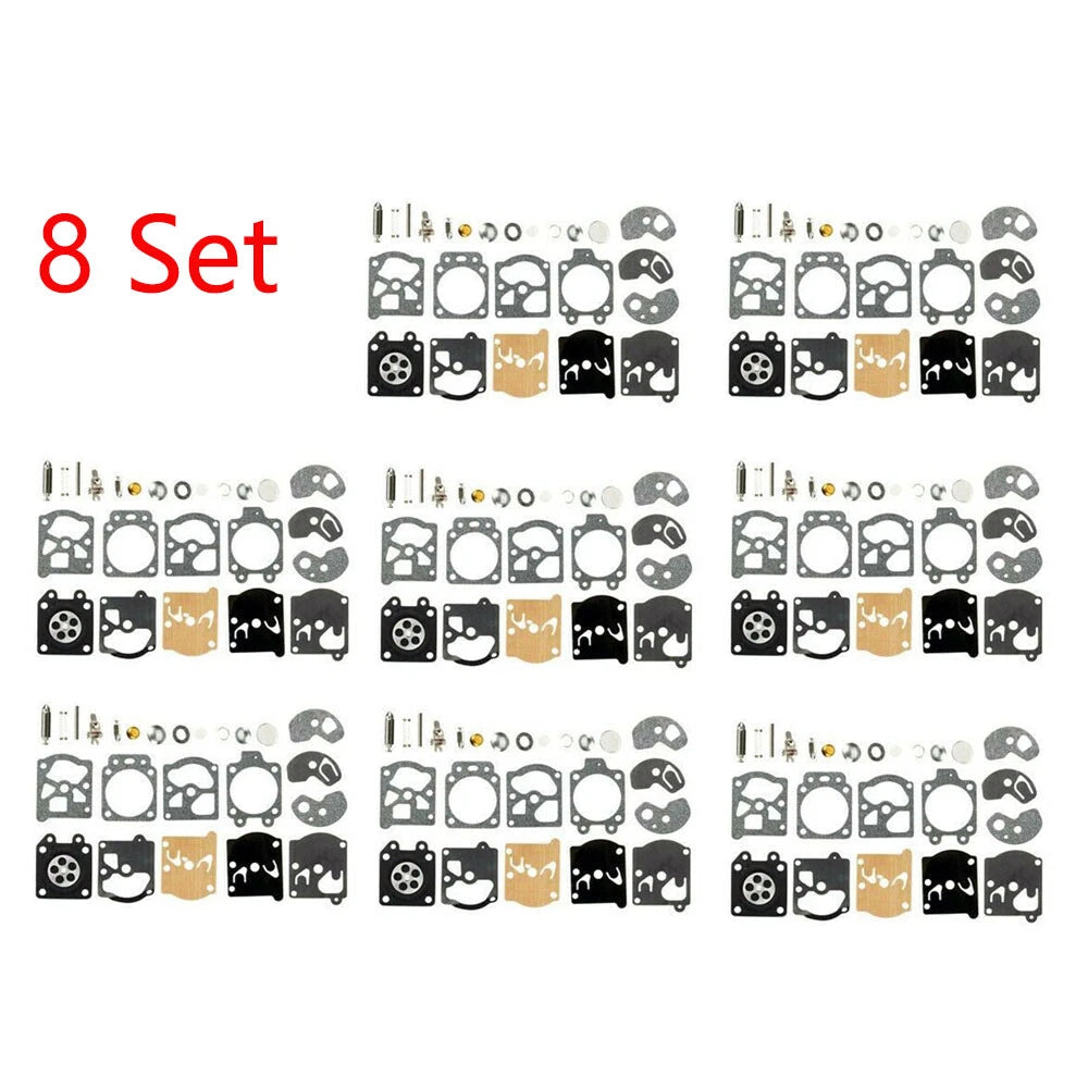 Set of 8 Carburetor Gasket Diaphragm Rebuild Kit for Walbro K10-WAT WA WT Series