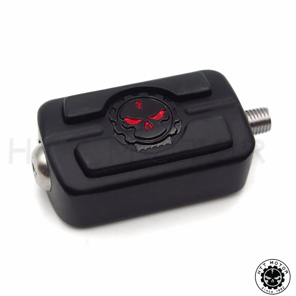 Black Skull Shift Peg Cover for Harley Davidson Motorcycle