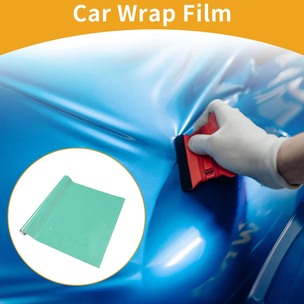 Turquoise Vinyl Wrap Film for Car (45x152cm)