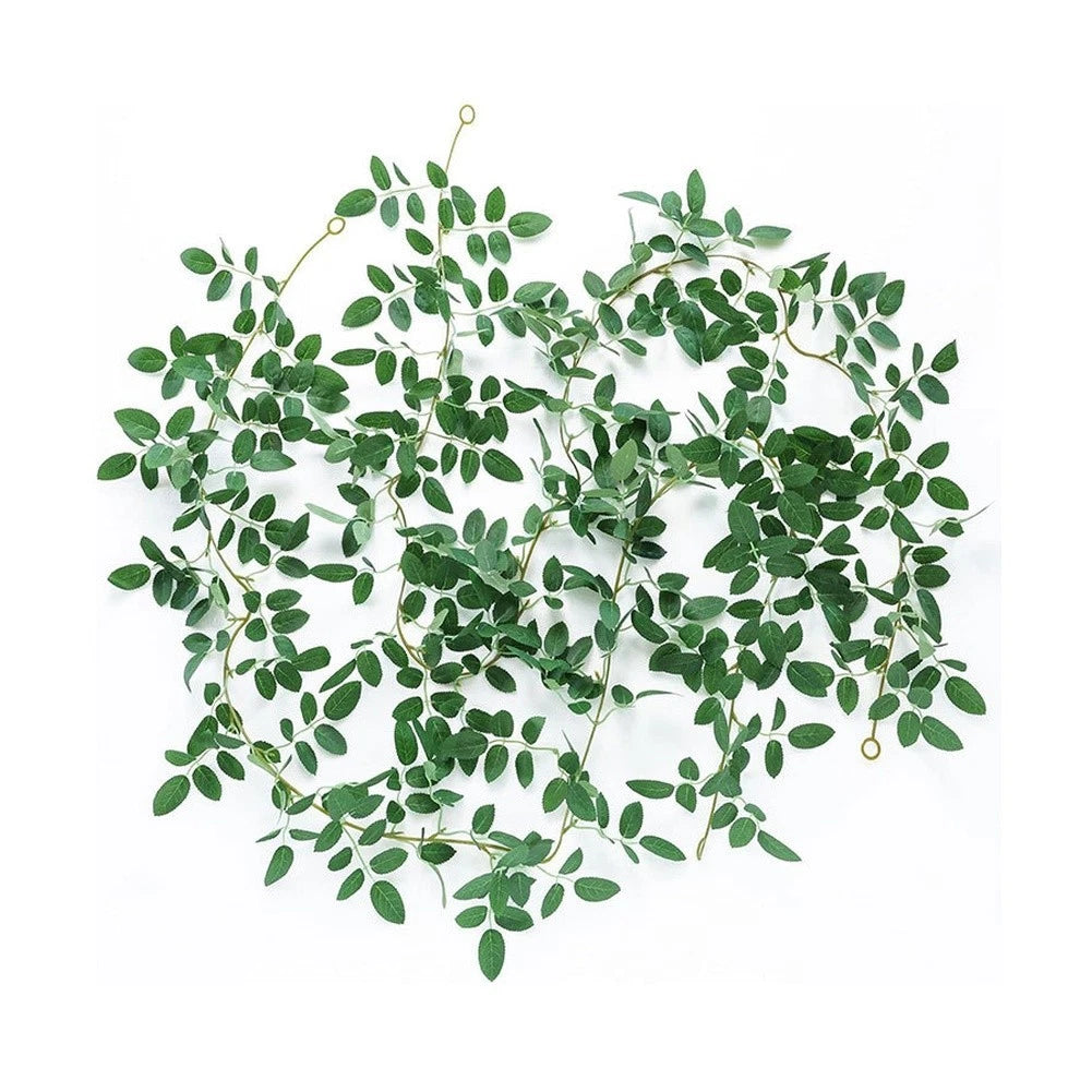 Artificial Rose Leaf Vine Greenery Decor for Weddings (175cm)
