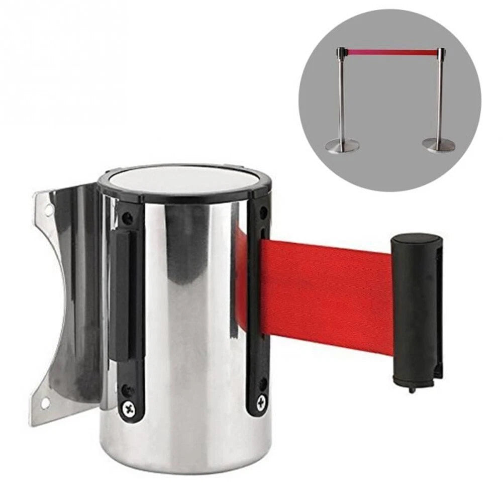 Stainless Steel Retractable Queue Barrier for Universal Use (1pc)