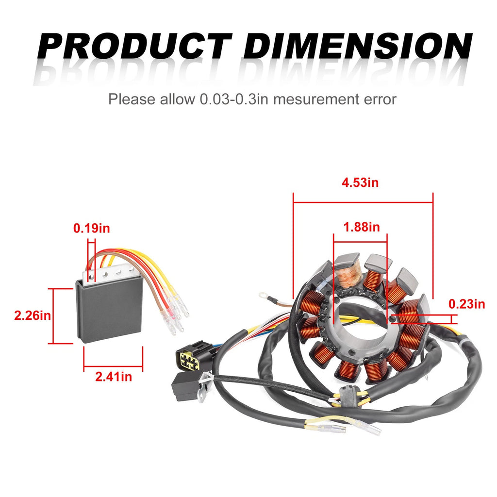 Stator Regulator Rectifier for Polaris LUH 6X6 PPS (2002) S# 02-00894+