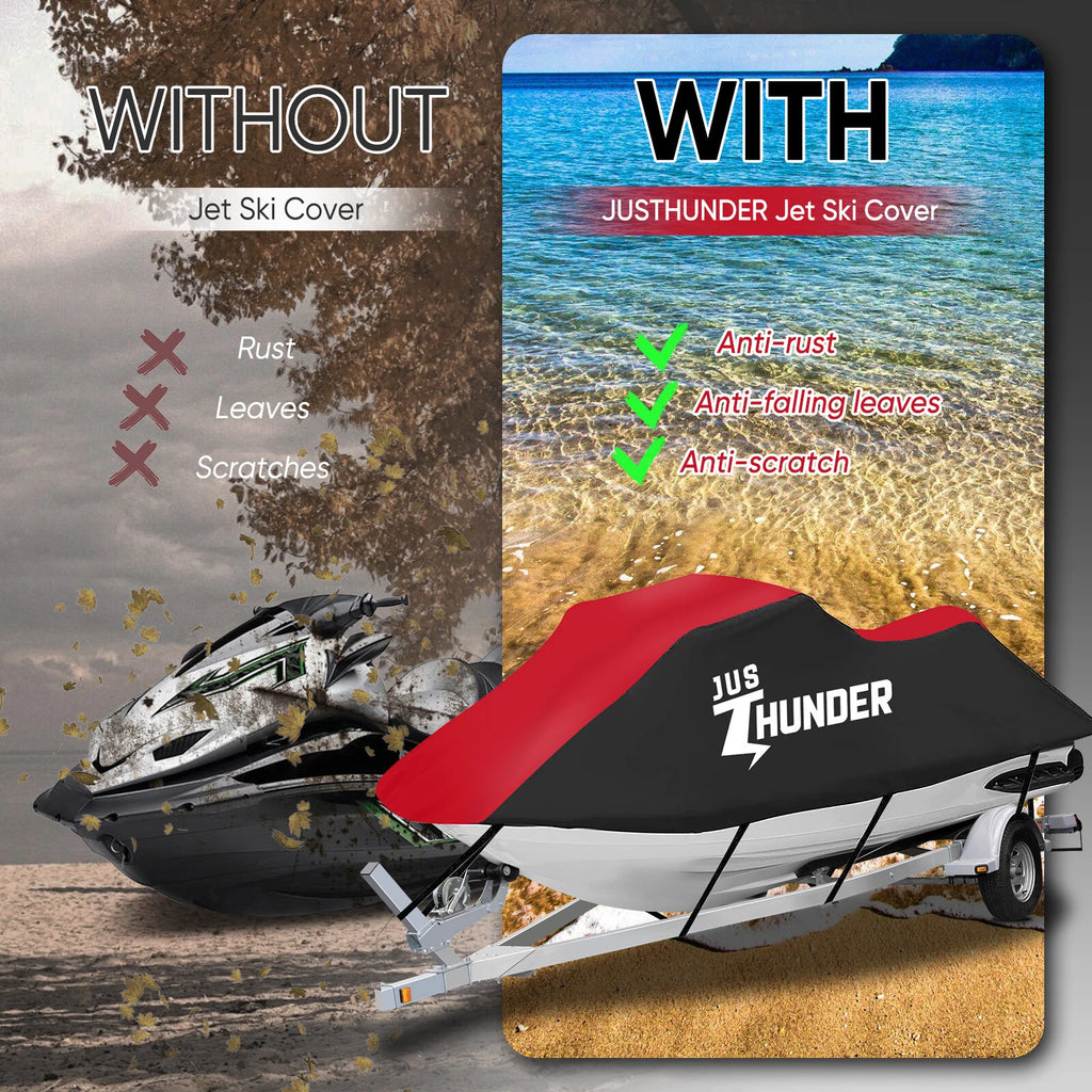 Jet Ski Cover for Neverland (3.4m-3.7m) - Trailerable, UV, Watercraft Protector