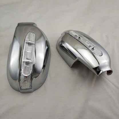 2X LED Side Mirror Cover Trim ABS Chrome for Toyota Corolla (1993–1997)