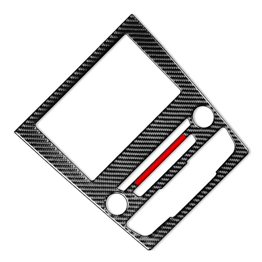 GPS Navigation Panel Cover Trim for Ford Mondeo (2013–2019) Black Red Line