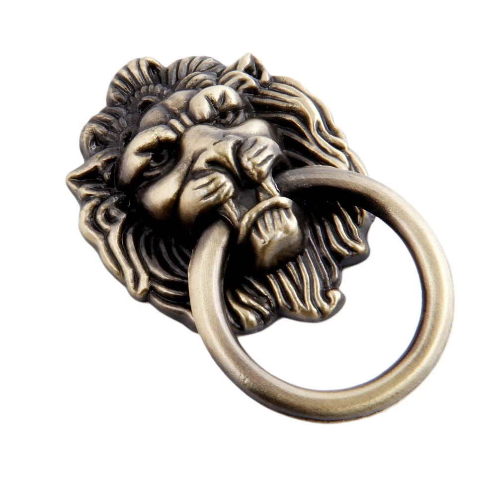 10X Lion Head Door Pull Knob Handles for Cabinet Drawer Hardware