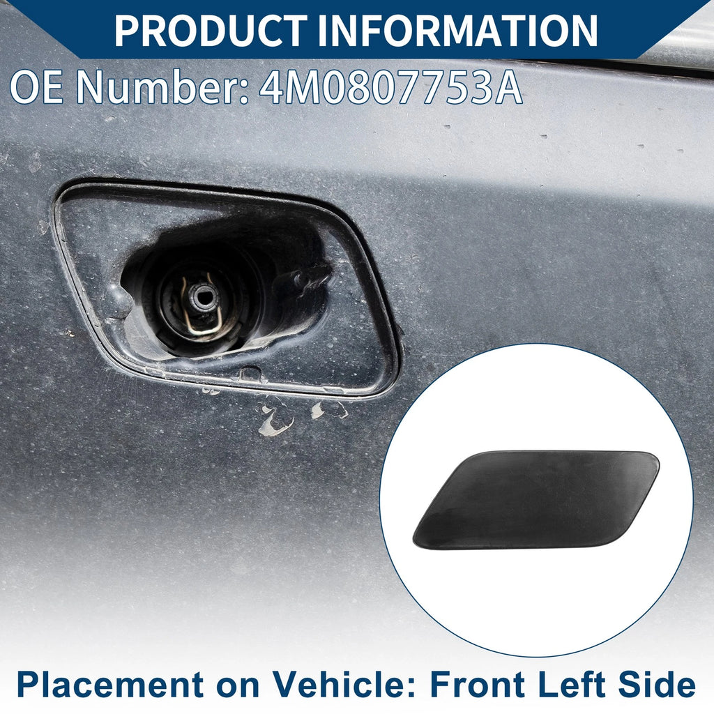 Front Left Washer Nozzle Cover Cap Replacement for Audi Q7 (2016–2021)