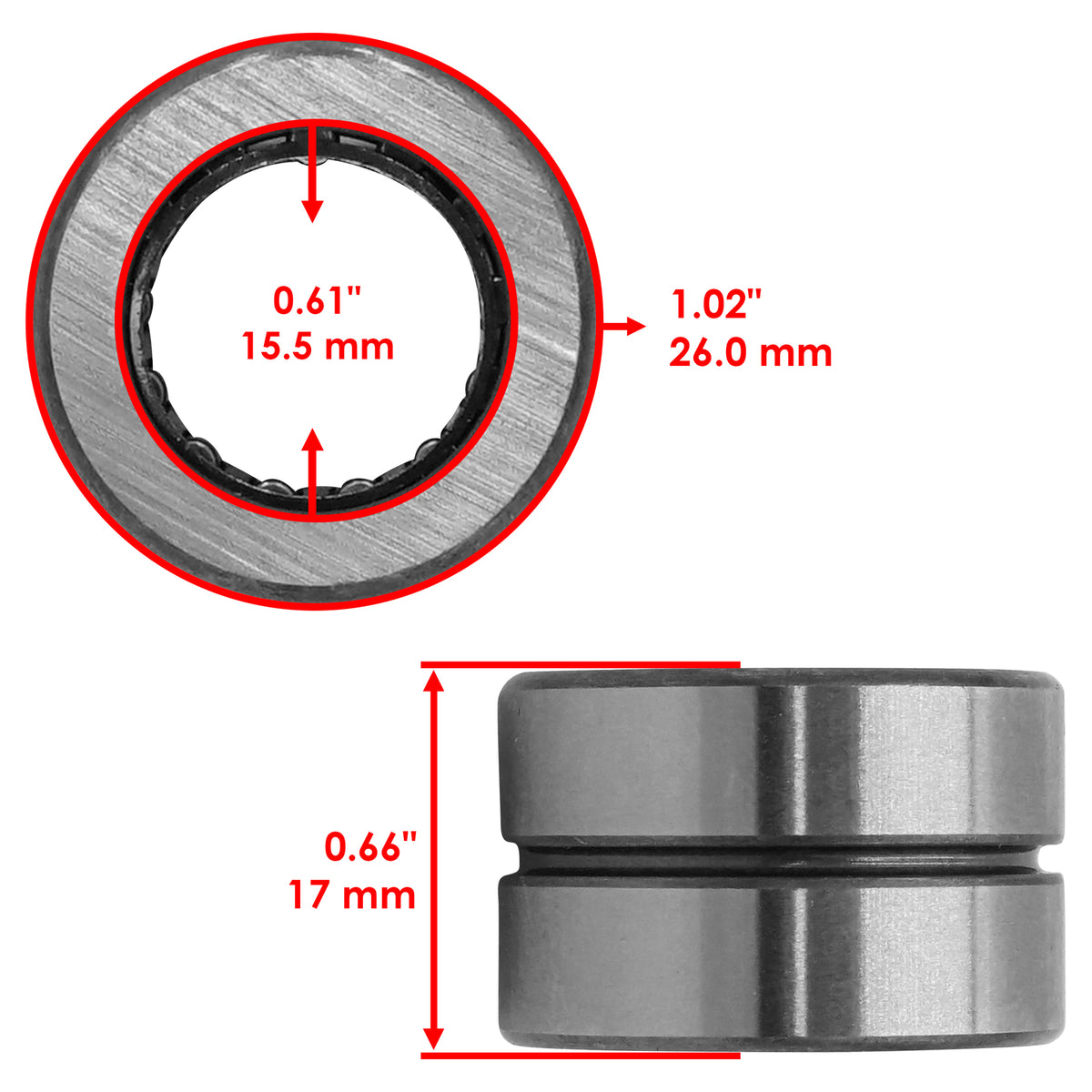 Front Differential Bearing Replacement for Honda Talon 1000R 1000X (2019–2024)